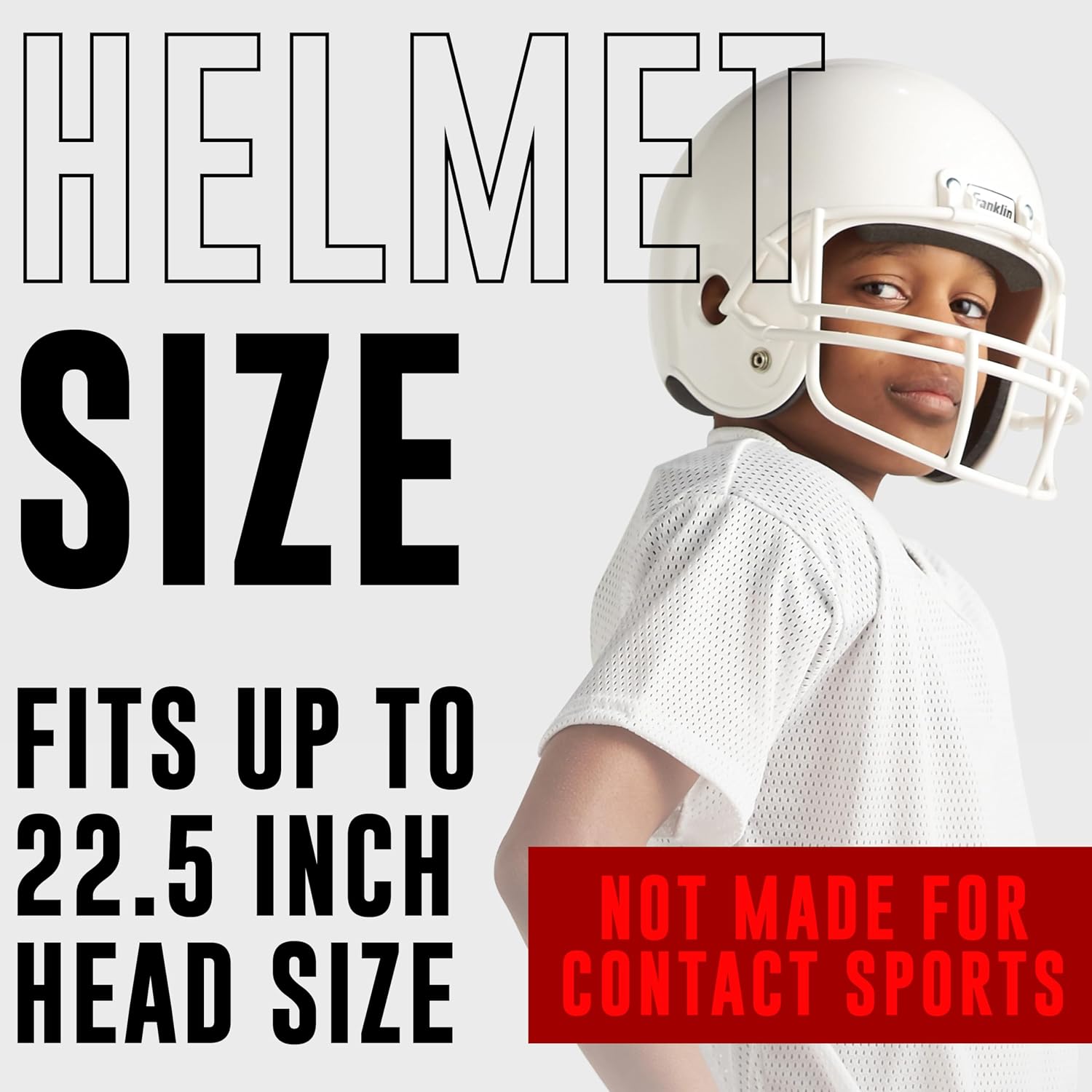 Franklin Sports NFL Kids Helmet + Jersey Sets - Youth NFL Team Uniform Sets - Costume Set - Helmet, Jersey + Chinstrap-Medium