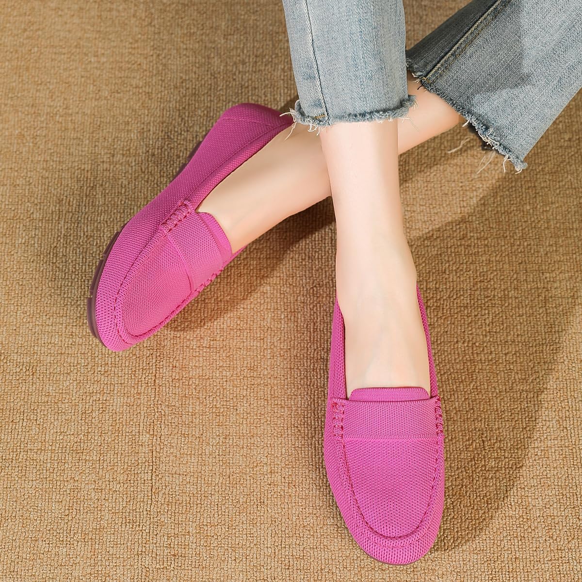 Loafers for Women Comfortable Breathable ShoeCasual Slip On Womens Driving Flats Shoes - Image 3