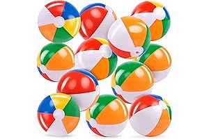 JOYIN Rainbow Beach Balls 12 Pack