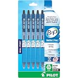 PILOT B2P Bottle to Pen Ball Point Pen, Medium 1.0mm, Black Ink, 5-Pack – view 1