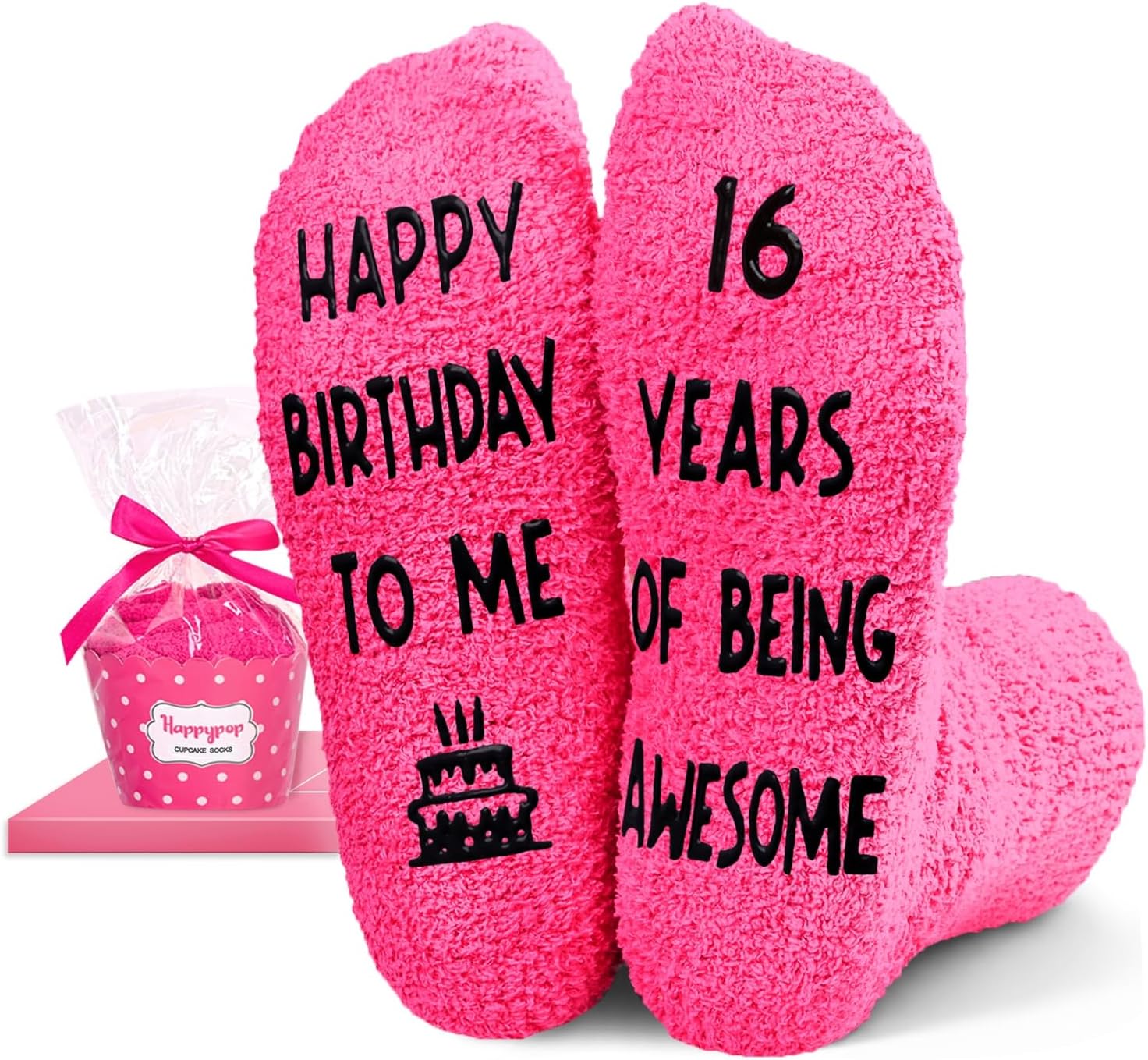 HAPPYPOP Birthday Gifts Socks for Teens - 13-19 Year Old Socks for Girls Daughter
