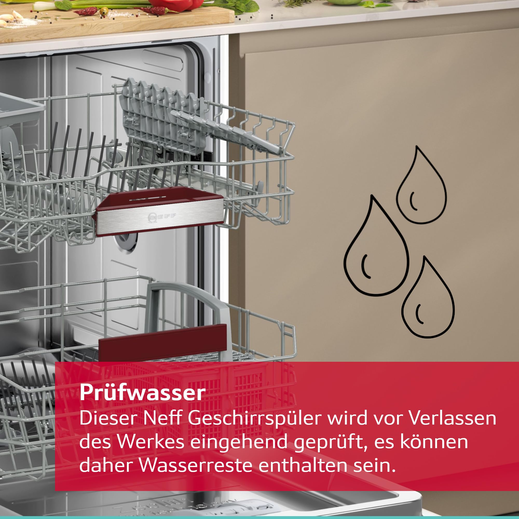 NEFF S155ECX15E N 50 Smarter Geschirrspüler Vollintegriert 60 cm Spülmaschine Made in Germany Besteckschublade Open Dry Chef 70°C