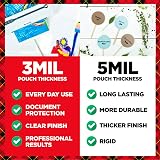 Scotch Thermal Laminating Pouches, 50 Laminating Sheets, 3 mil., Laminate Business Cards, Banners and Essays, Idea – view 3