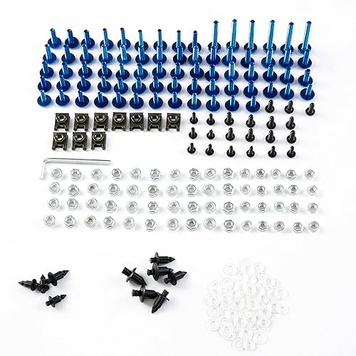 Kit de tornillos de fijación de motocicleta Tornillos de acero inoxidable para Yamaha 2018 YZF600 R6 2017 2019 CNC aluminio Hardware Bueno tuercas