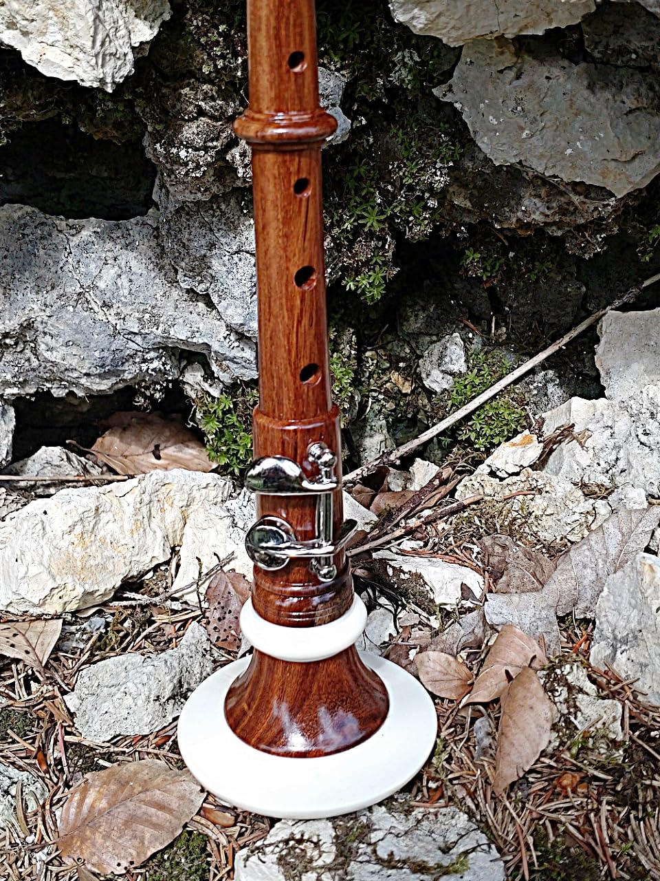 Bombard Chanter aus Rosenholz, Braun, C, NEU mit Case und Ersatzreed