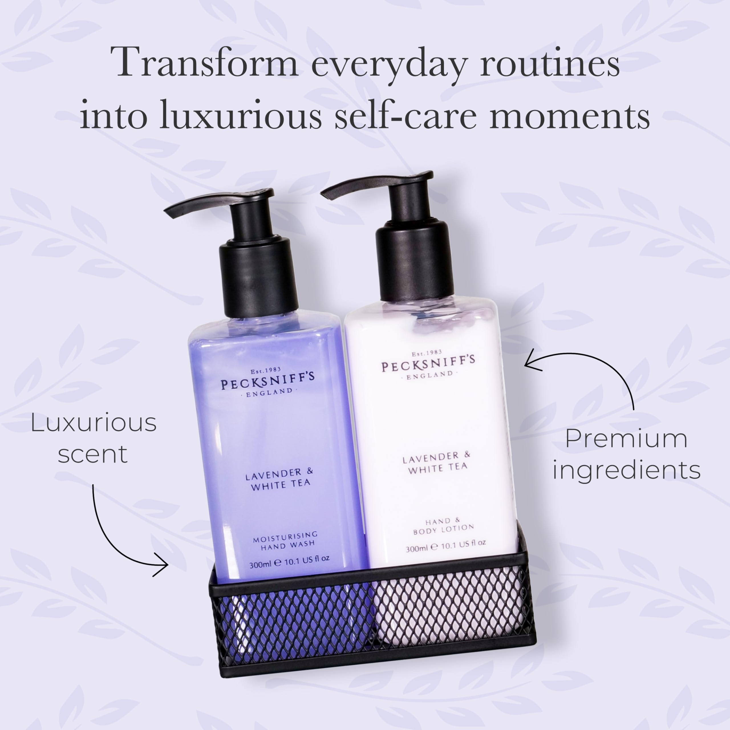 Hand Wash and Lotion Set, Scented Hand and Body Cream and Liquid Soap, Natural, Revitalising - Image 2