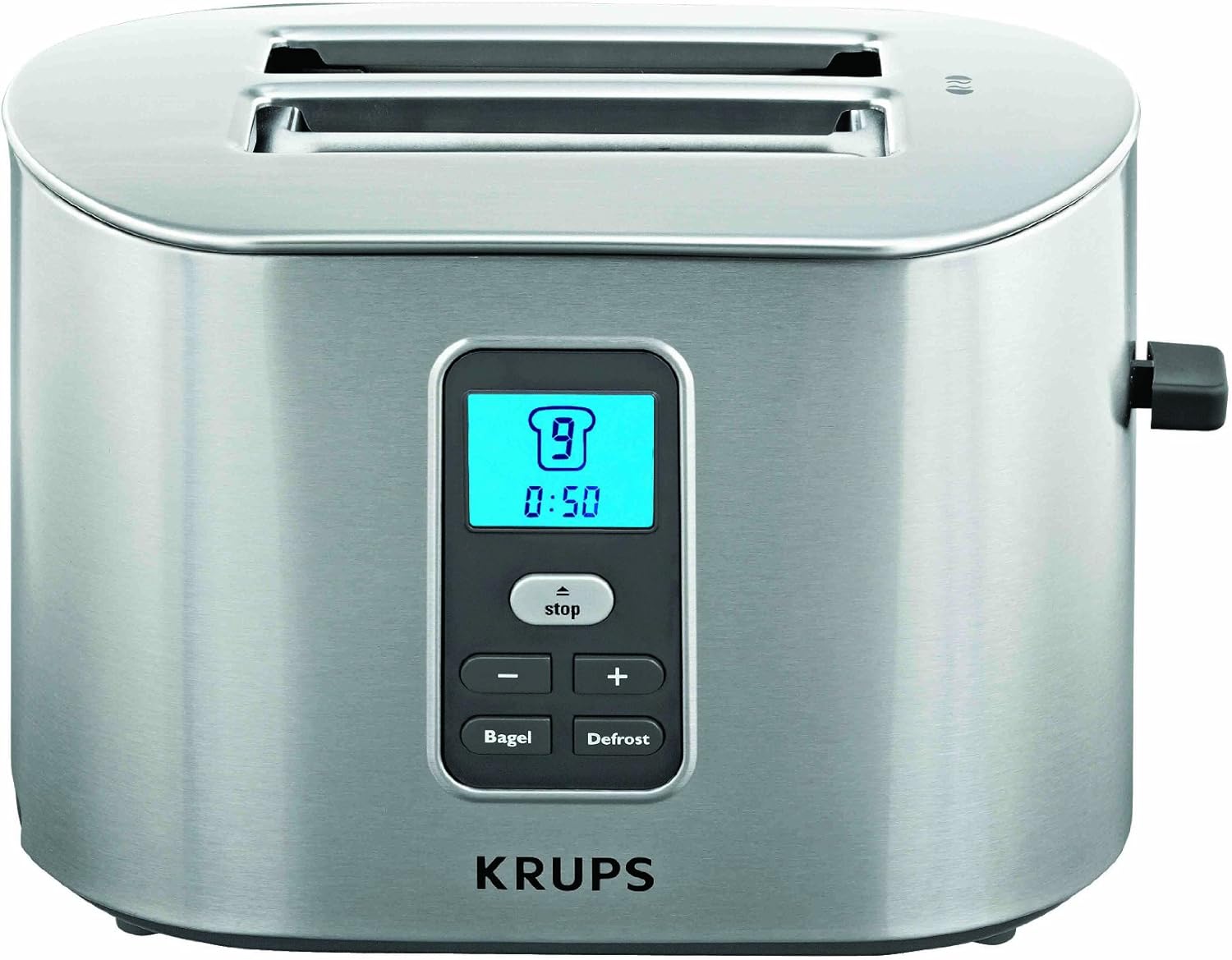 KRUPS TT6190 tostadora digital de 2 rebanadas con carcasa de acero