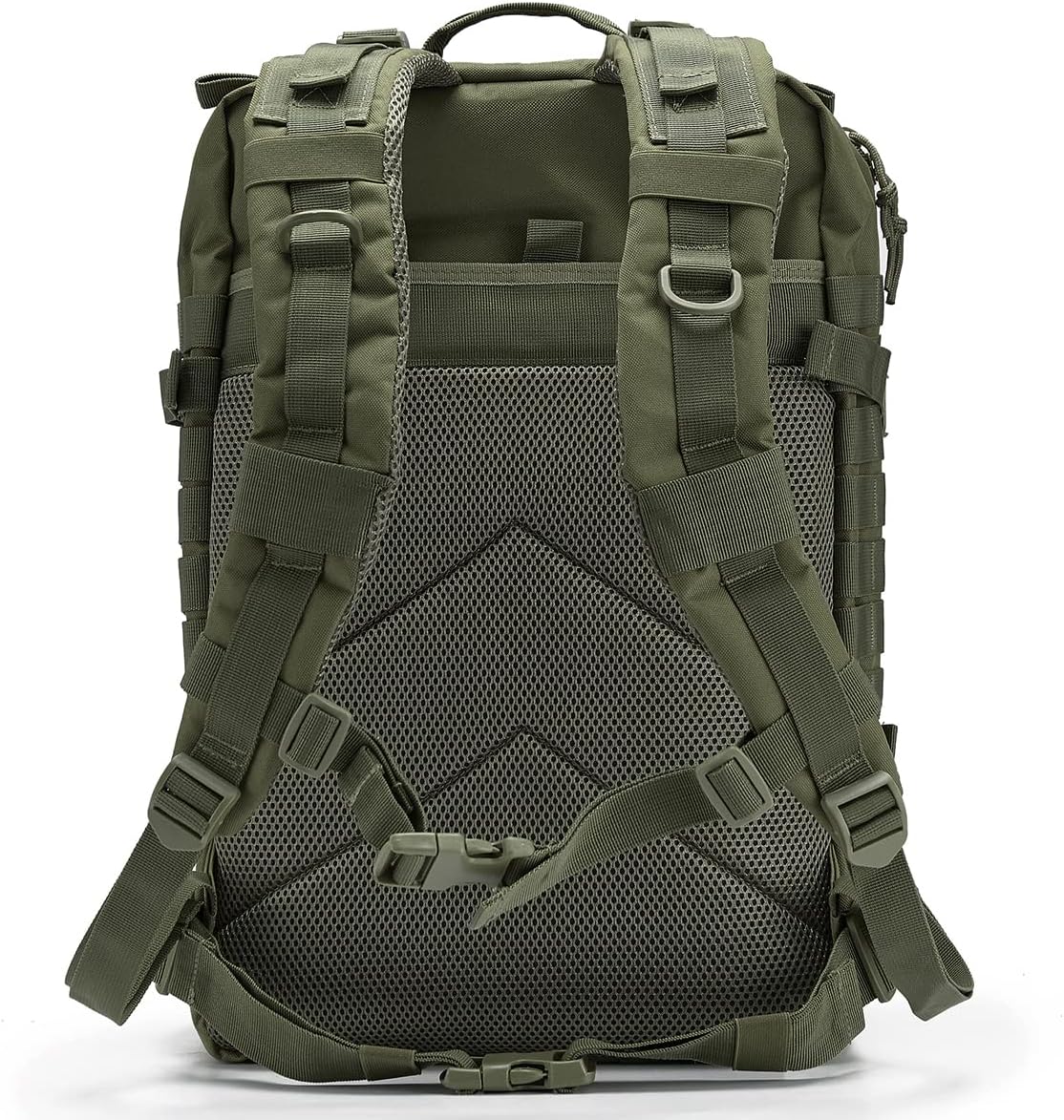 QT&QY Mochila Tática de 45L MOLLE com Bolsos Múltiplos e Material Durável para Sobrevivência de 3 Dias, Emergência, Caminhadas, Trekking e Caça Rucksack