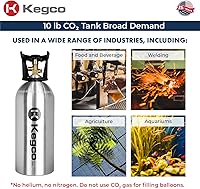 Vista 6 de Kegco Cilindro de Co2 Tanque de Aluminio de 10 lb