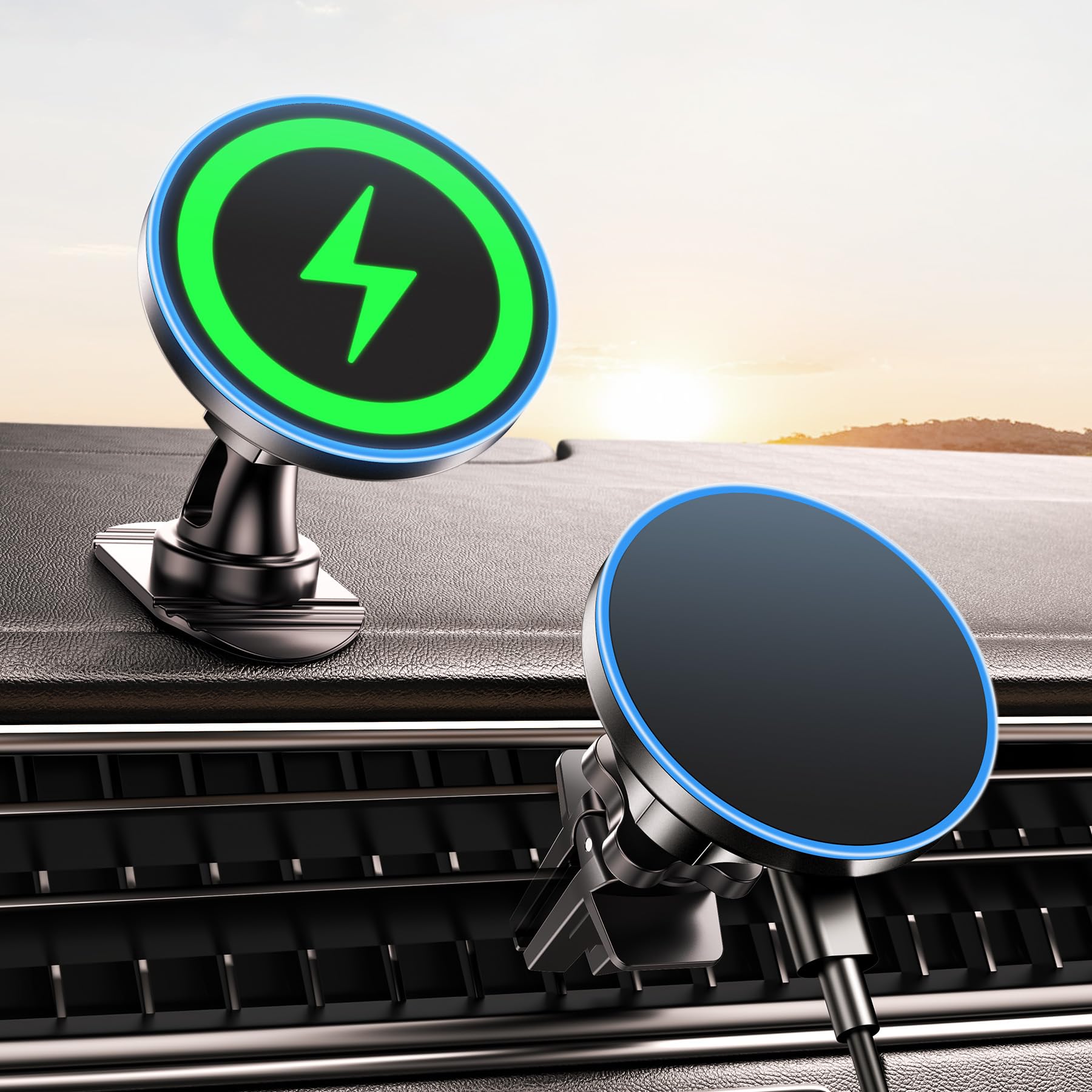 magsafe 車載ホルダー マグセーフ充電器 車 充電 15w 急速&超強磁力…