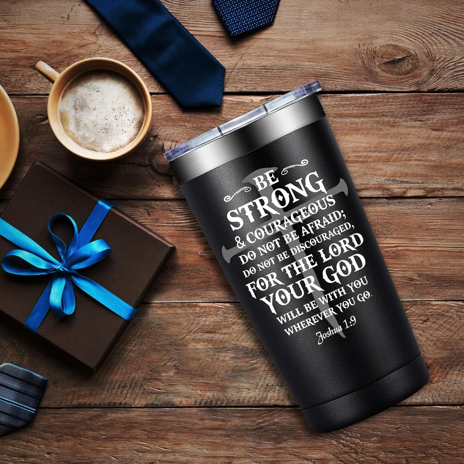 Christian Gifts for Men - Catholic Gifts - Religious Spiritual Faith Based for Men, Man of God, Dad, Pastor - 20oz Tumbler - Image 4