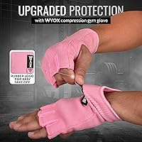 Vista 6 de WYOX Guantes interiores de boxeo para hombres y mujeres, medio dedo debajo de los guantes con vendajes elásticos para protección de puños, ideales
