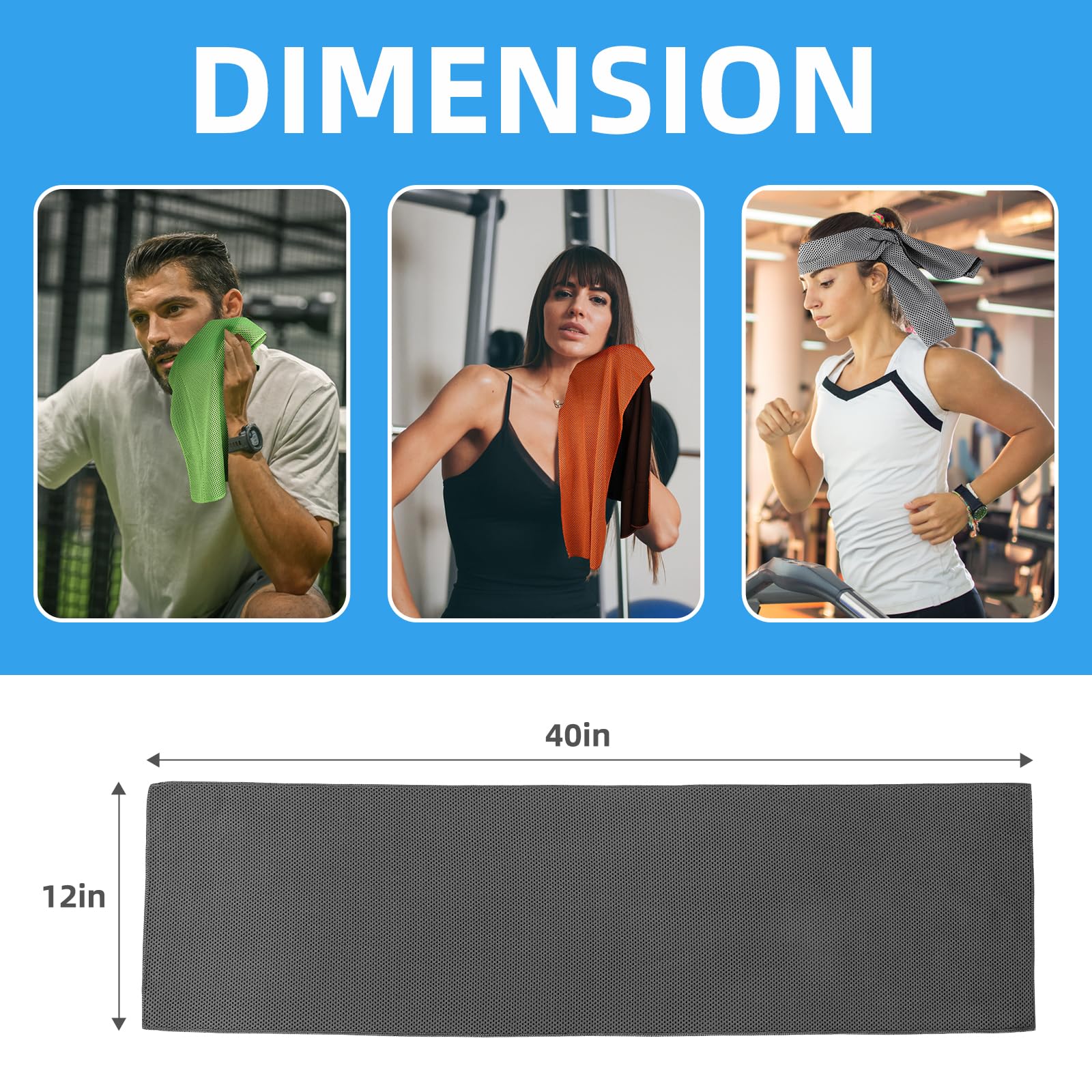 YCKZEU 6 Pack Cooling Towel (40