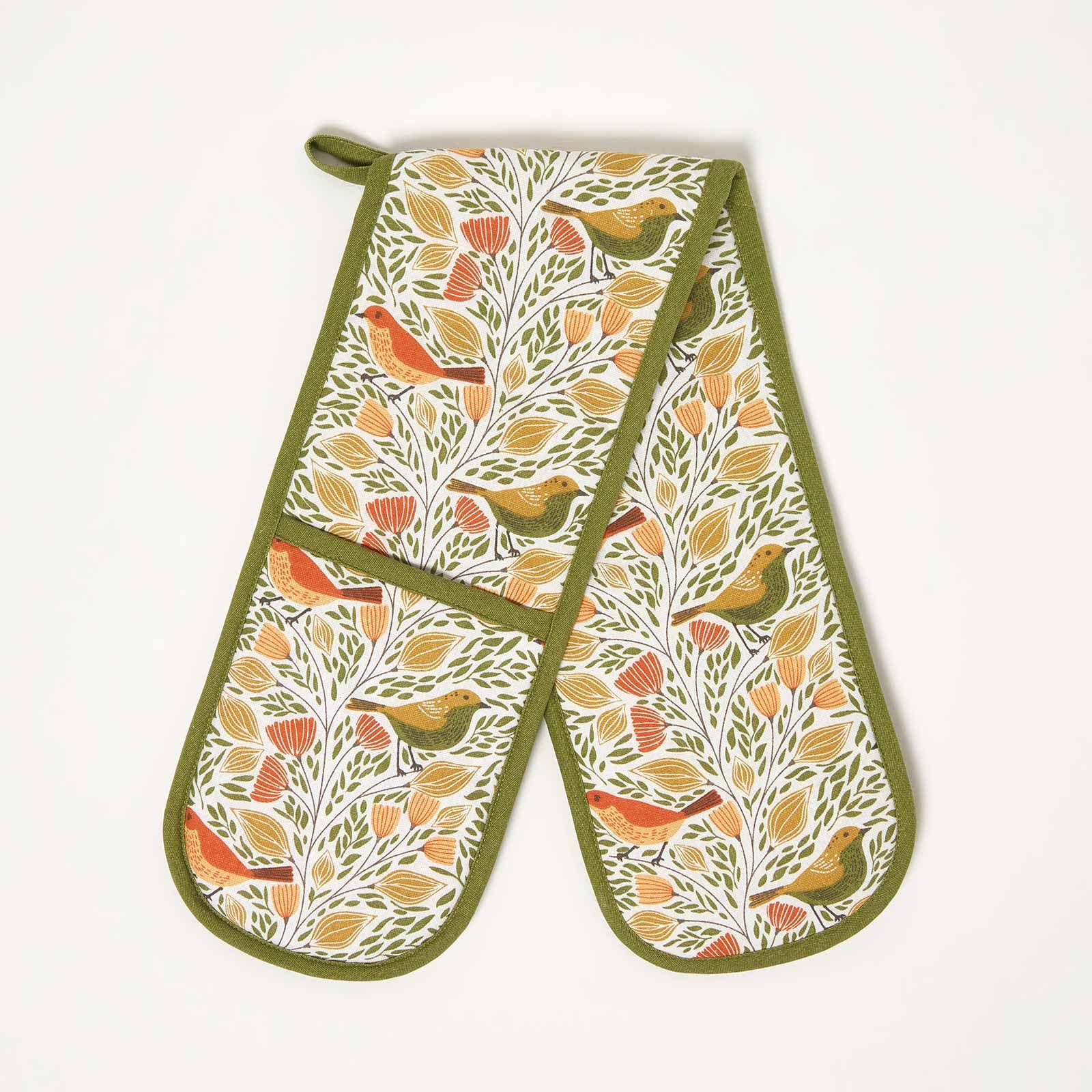 Homescapes Song Bird Double Oven Glove from B&Q