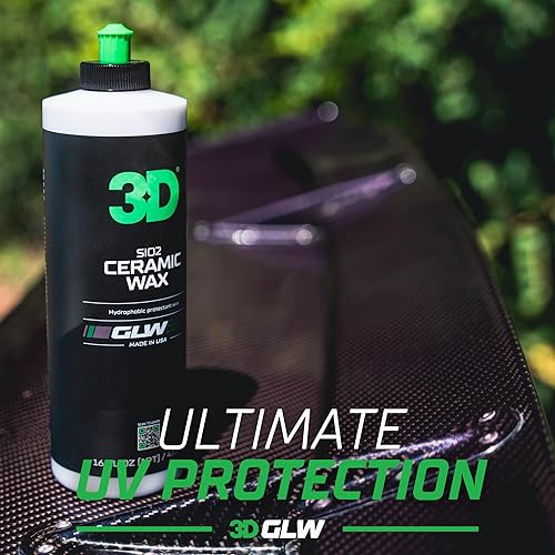 Miniatura 6 de 3D SiO2 Cerera de cerámica, serie GLW  Acabado brillante ultrafino en pintura  Hiper hidrofóbico  Protección  Detalles de automóvil DIY  Fácil