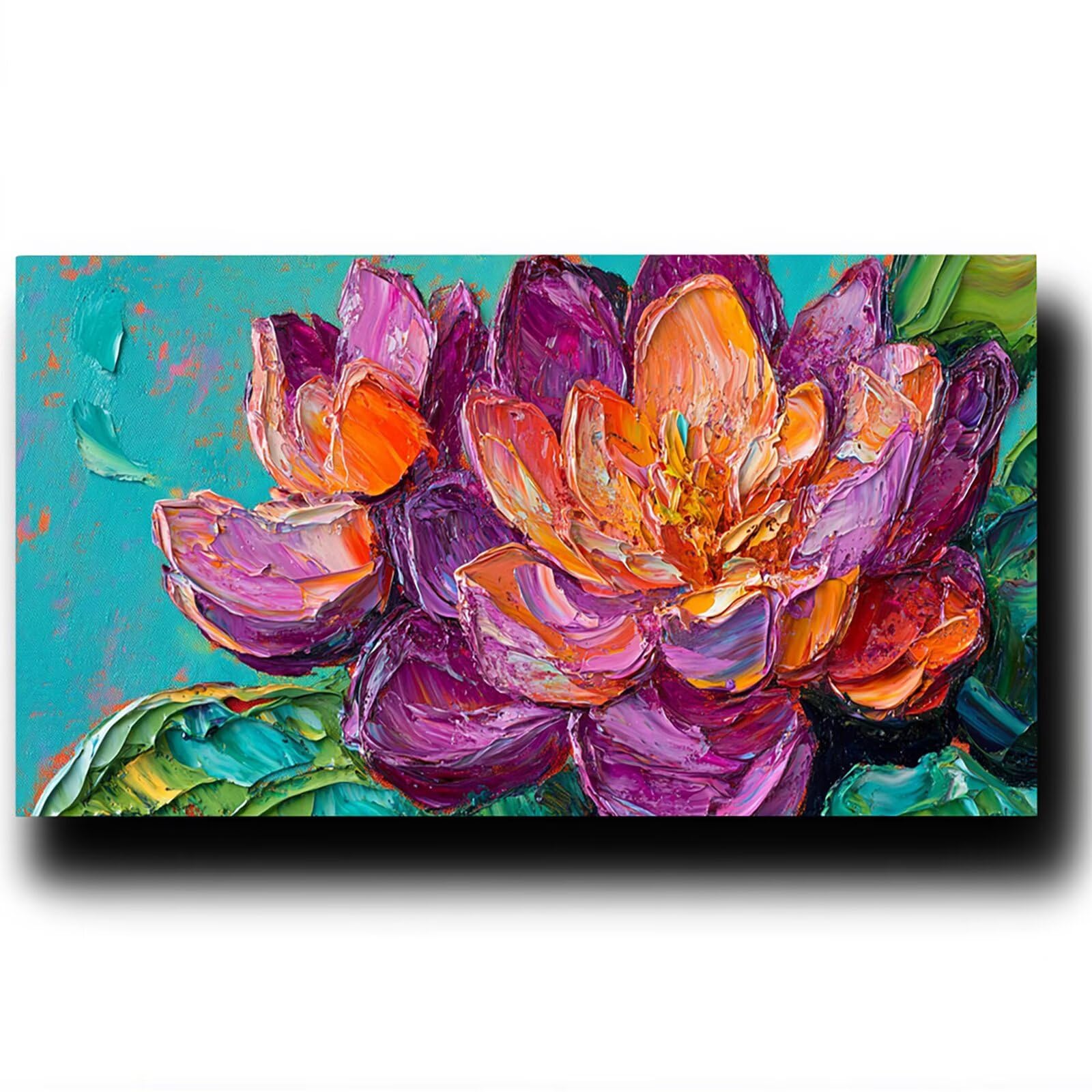 DIY Malen nach Zahlen Erwachsene Blume Malen nach Zahlen ab 7 jahre Mädchen Pflanze Kreativ set für Erwachsene mit Leinwand Acrylfarben set und Pinsel,Bastelset zum Bemalen für Wanddeko 100X200cm 9--P