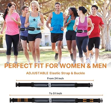 Water-resistant running belt for men and women, Running fanny pack, Running phone holder fits most cell phone, Running waist packs, Reflective phone holder for running, Running bag, Jogging belt