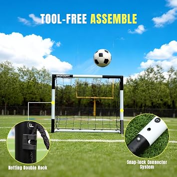 Metal Soccer Goal Post 3x2.5,6x4,8x6,10x6.5,12x6.5 FT Soccer Nets