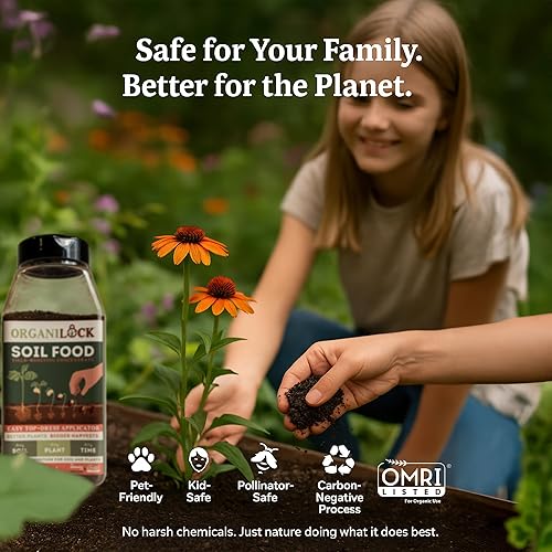 Miniatura 4 de Alimento de suelo - (bolsa de 6 libras) | Orgánico | Potenciador de suelo rico en nutrientes | Plantas más saludables y mayores rendimientos |