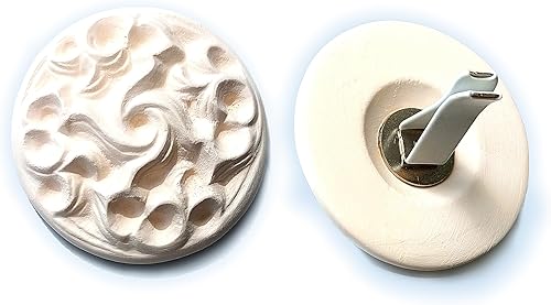 Air Healing Ceramic Round Vine with Vent Clip- Natural Ceramic Air Freshener, Beautiful Car Interior Decoration, Nauturally Removes Odors with Fine