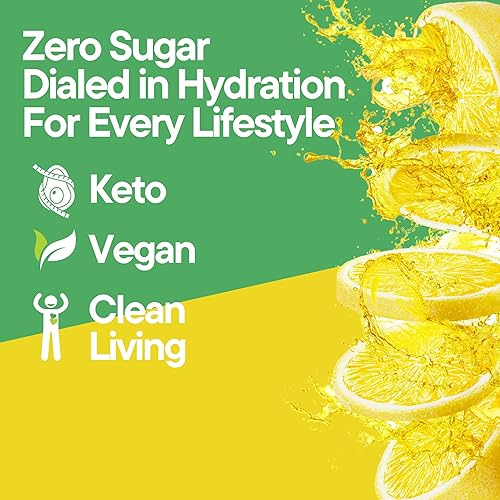 Miniatura 6 de Polvo de electrolitos  Circuito de cítricos  Paquetes de polvo de hidratación de electrolitos, hidratación sin azúcar para atletas, keto, vegano,