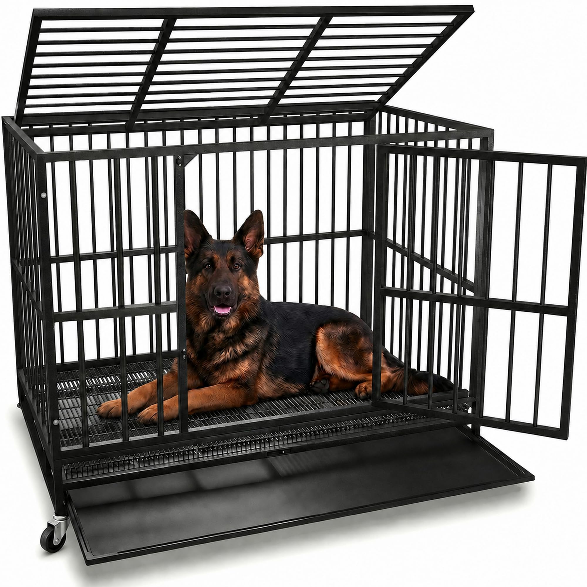 Oranland 48-Inch Heavy Duty Dog Crate