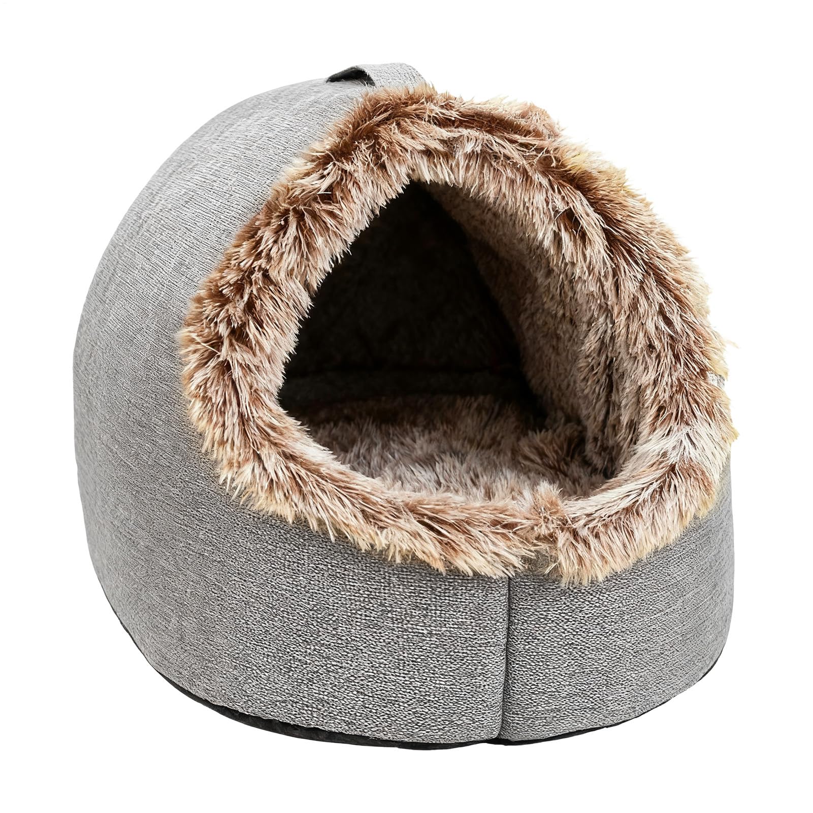 Niche fermée pour chat stressé - Solution couchage rassurant et chaud pour chiot et chaton