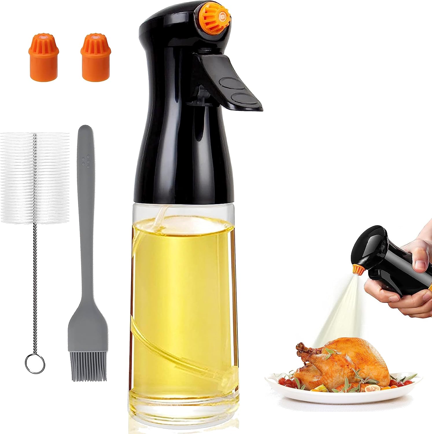 Valiant Oil Sprayer for Cooking 200ml/6.76oz Olive Oil