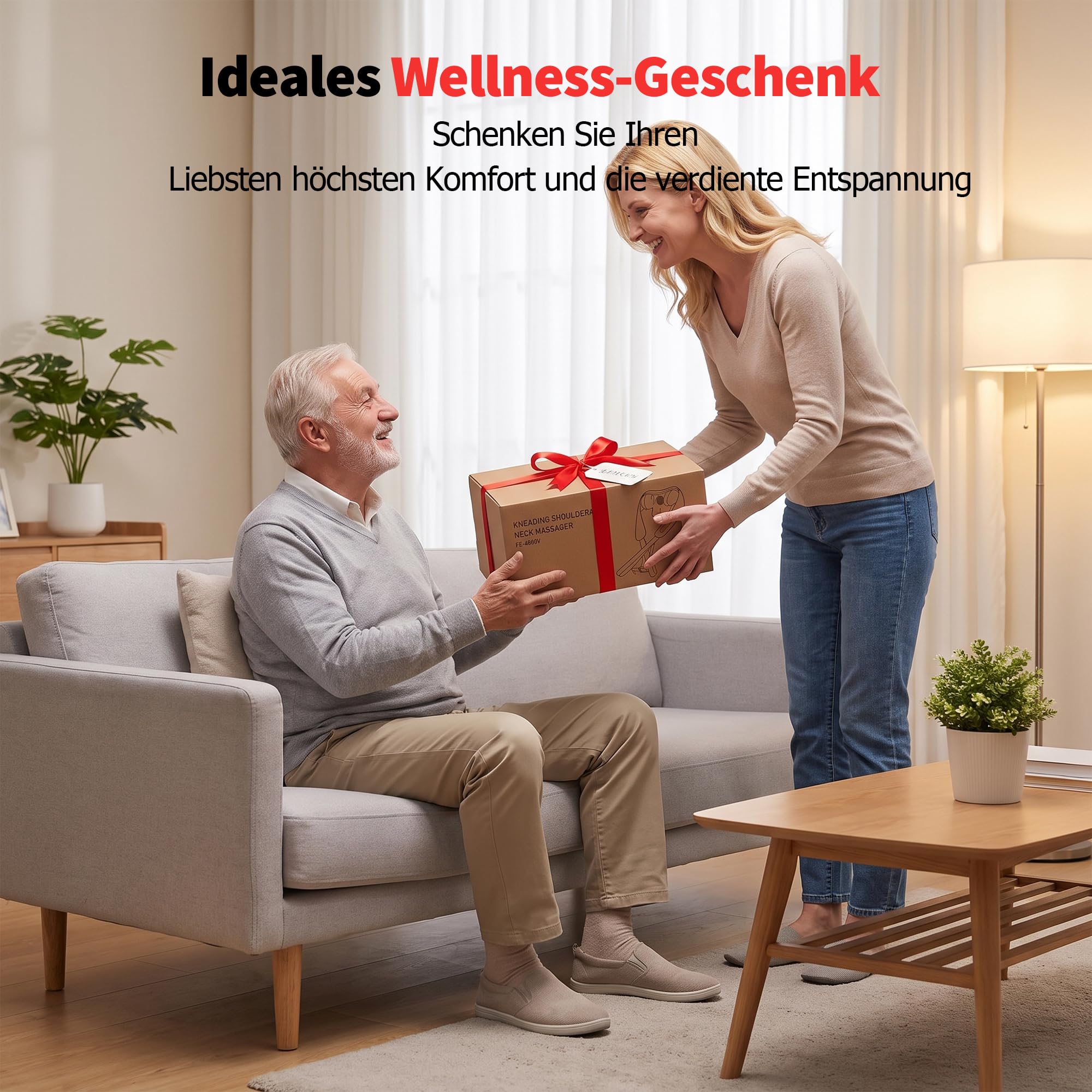 cabaro 4D Nackenmassagegerät mit Wärme 2026, 3 Modi Shiatsu Massagegerät