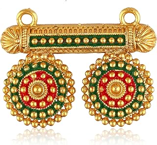 Vivastri's Round Shaped Traditional Alloy Gold Plated Designed & colourfull Mangalsutra Pendant/Tanamani For Womens (Only Pendant No Chain)-VIVA1587MSPG-ONLY-picture-28