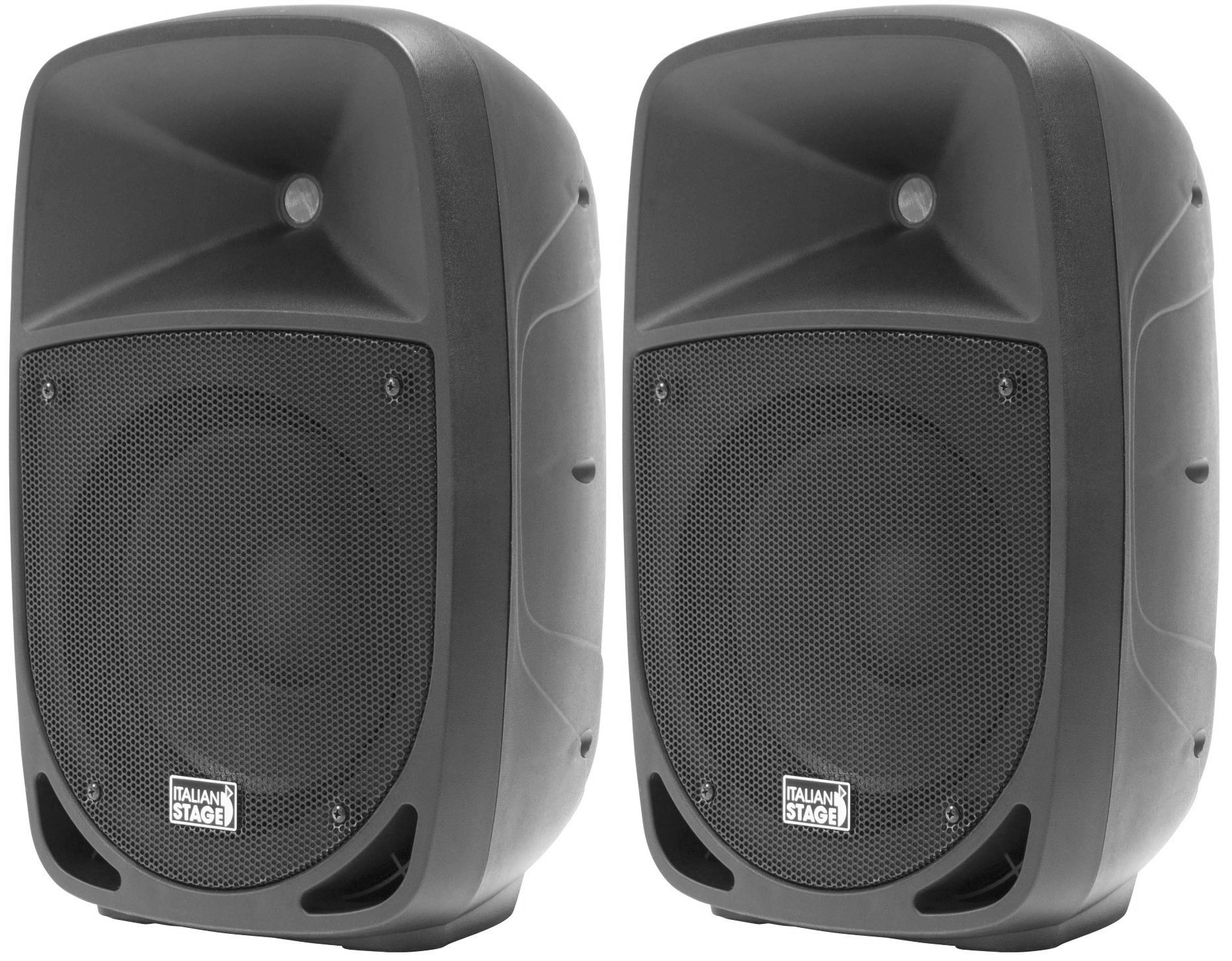 IMPIANTO AUDIO 836 PACK con mixer, coppia di diffusori, supporti, 2 microfoni e cavi, per cantinette, karaoke, discobar ecc.