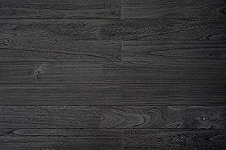 SINGULARWOOD Wall Planks,Rustic Accent Real Wood Panels for Interior Wall Decor,DIY Peel and Stick Easy Installation (12 Sheets/14.50 Sq Ft/Box),Ebony-Charcoal Black