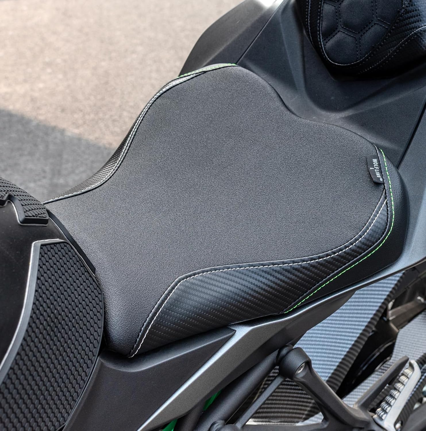 Motorcycle Rider Seat for Ninja ZX-4R ZX-4RR 2023 2024 2025 2026 ZX4R ZX4RR Front Driver Solo Saddle Cushion Pad, Black B