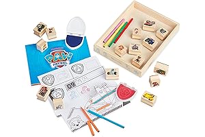 Melissa & Doug Wooden Activity Stamp Set