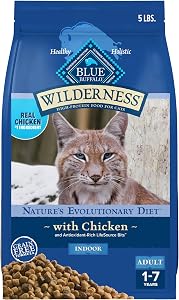 Blue Buffalo Wilderness Indoor Chicken grain-free dry cat food, 5 lb bag