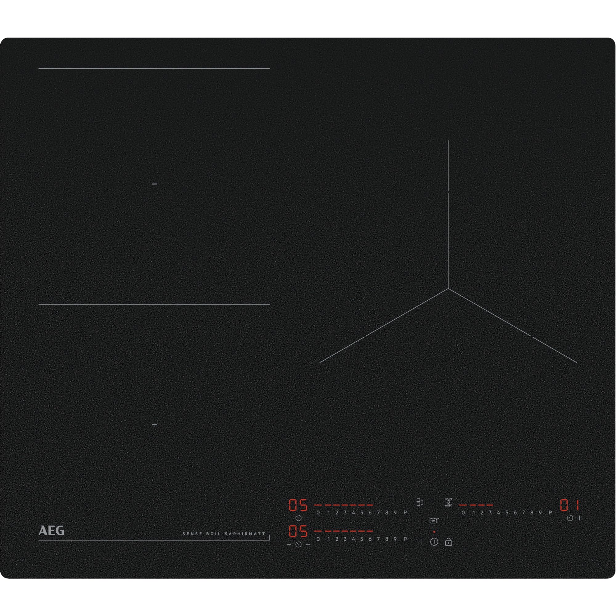 Placa de inducción AEG TI63IQ10IZ 3 Zonas Flexinducción 580 cm