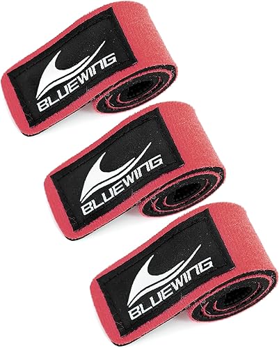 BLUEWING 3 cintas elásticas para cañas de pescar, correas elásticas para cañas de pescar