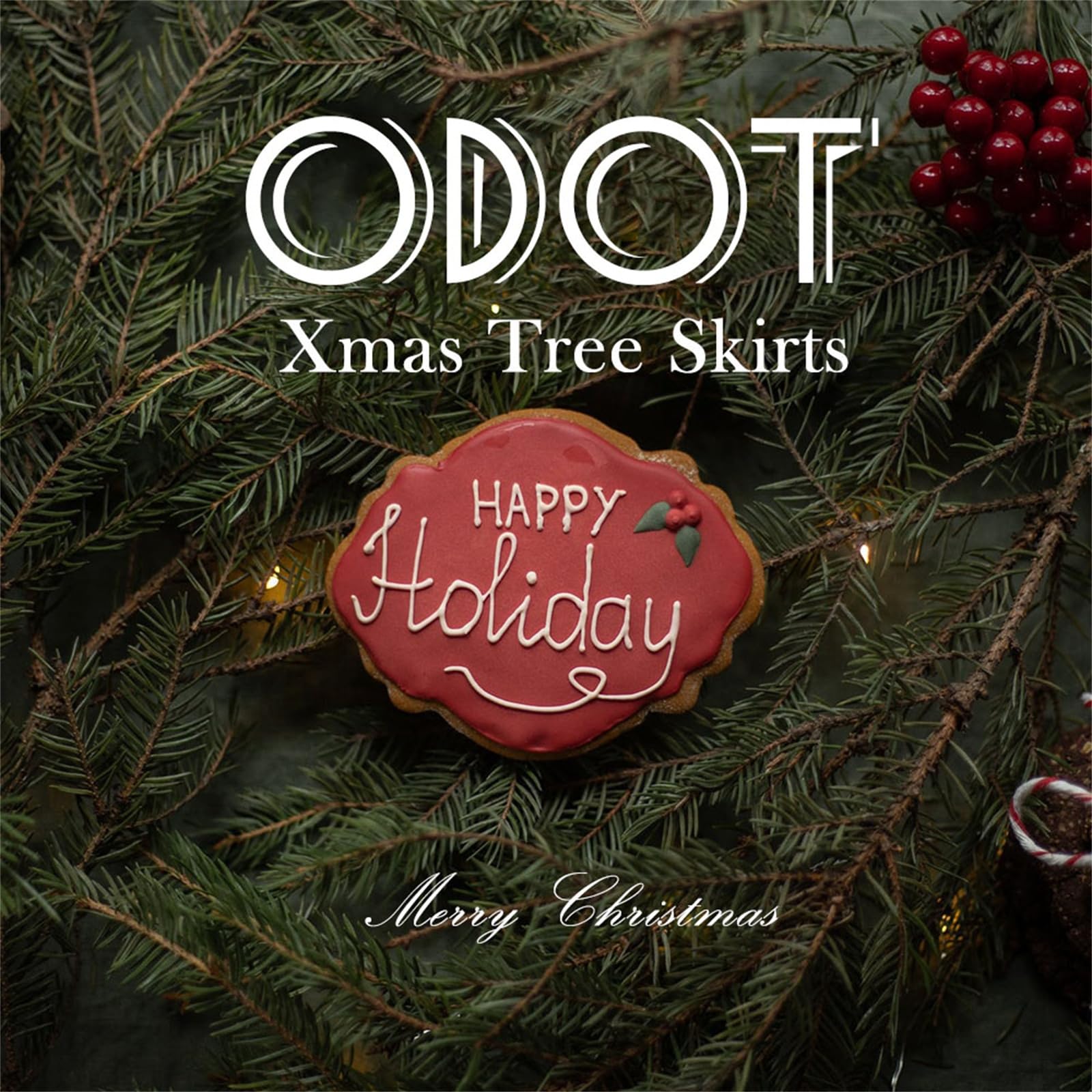 Odot Jupe de Sapin de Noël Rotin 120-150cm, Jupe de Sapin de Noël Osier Cache-Pied de Sapin Tressé en Rotin pour Support de Décoration de Fête à La Maison de Vacances (Beige Blanc,58 * 75 * 26cm)