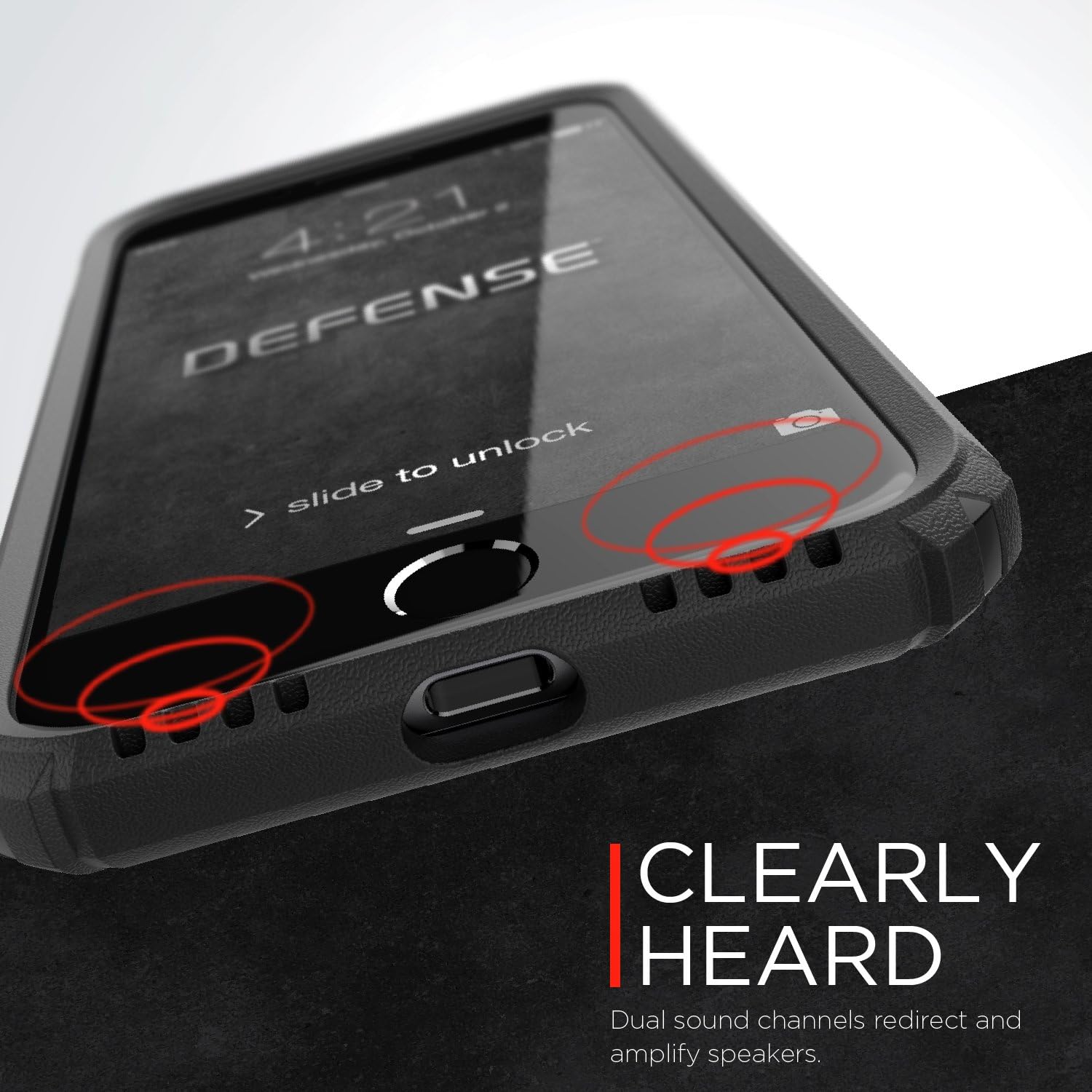 X-Doria iPhone 7 Plus Case, Defense Gear Series - Heavy Duty Protection with Drop Shield, Military Grade Drop Tested Case for Apple iPhone 7 Plus, [Space Gray]