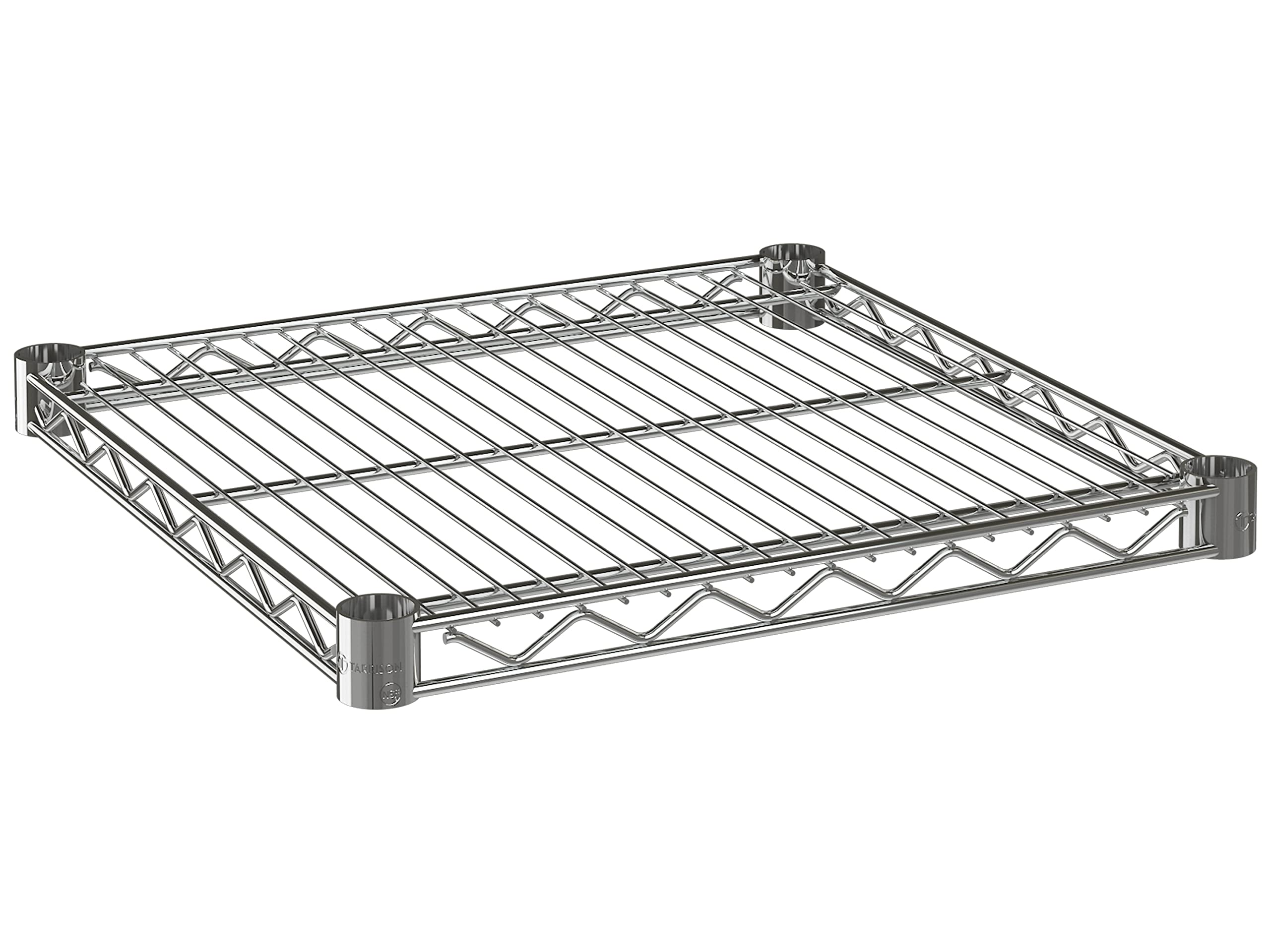 Tarrison Heavy Duty Stainless Steel Wire Shelf, Chrome Finish, Silver (18L x 18W)