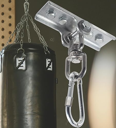 Miniatura 4 de Soporte giratorio mejorado para bolsa pesada de 360 grados para perforación, yoga, gimnasio, columpios y hamacas, colgador para boxeo y colgar