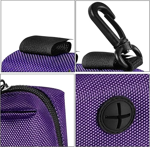 Miniatura 8 de Dispensador de bolsas de basura para perros, soporte para bolsas de excrementos de mascotas para perros, dispensadores de bolsas de basura de tela