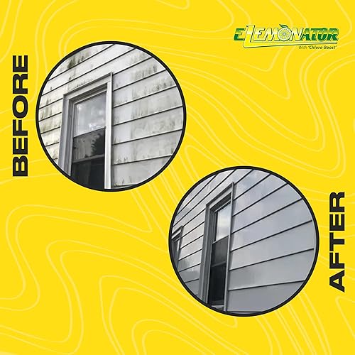 Miniatura 3 de Elemonator Tensioactivo de lavado doméstico para limpieza de revestimientos, techos y hormigón, aditivo blanqueador, jabón suave, 12 galón, 64 onzas