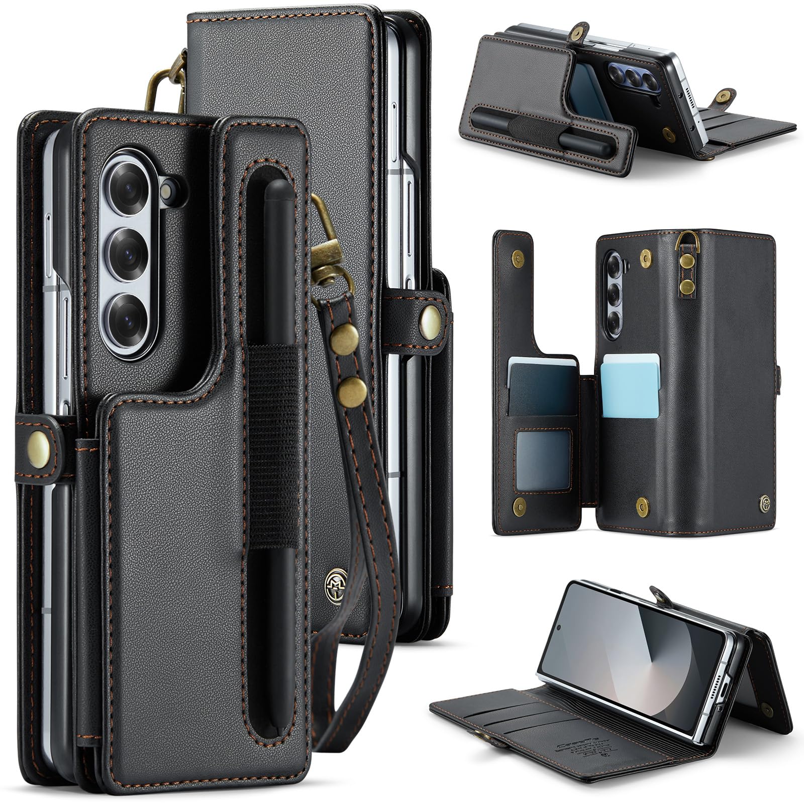 Coque Galaxy Z Fold 6 blocage RFID et support béquille pour visionnage mains libres - 8
