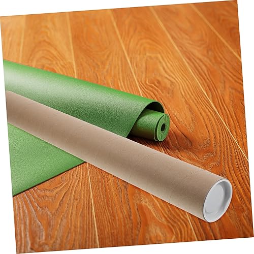 Miniatura 5 de Tubos de correo de papel robustos para mapas carteles Embalaje resistente Tubos de almacenamiento de cartón con tapas