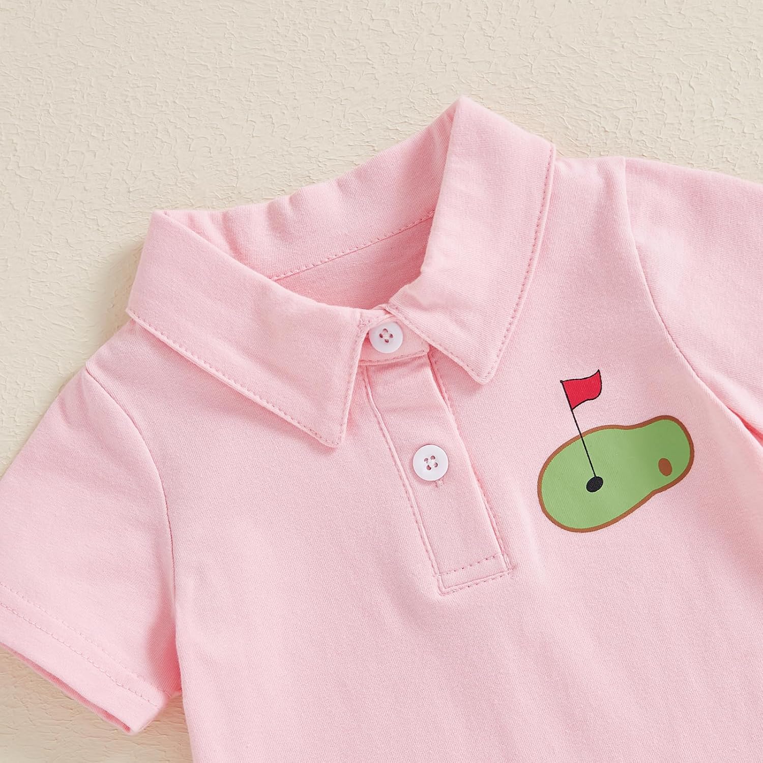 FIOMVA Toddler Baby Girl Golf Outfits - Lapel Shirt & Skirt Set - Hole in One Birthday Clothing - Image 4