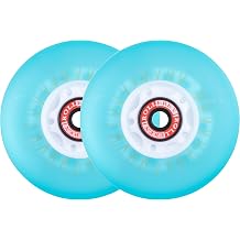 Rollerex 2-Pack, Glowrider 92A LED Light Up Wheels w/Bearings for Any Product Using Inline Skate WheelsMultiple Size and Color Options Available