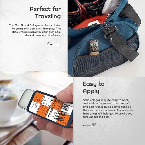 Miniatura 5 de Juego de muestras de colonia sólida, paquete de muestra de colonia para hombre, juego de muestras de fragancias para hombre, juego de muestras de