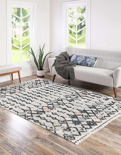 Miniatura 4 de Unique Loom Cherokee Collection - Alfombra rectangular Clemson (2' x 3' 1", rectangular, arenamarfil)