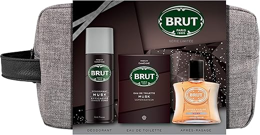 Brut Coffret Cadeau Fête des Pères Trousse 3 Produits Homme Eau de...
